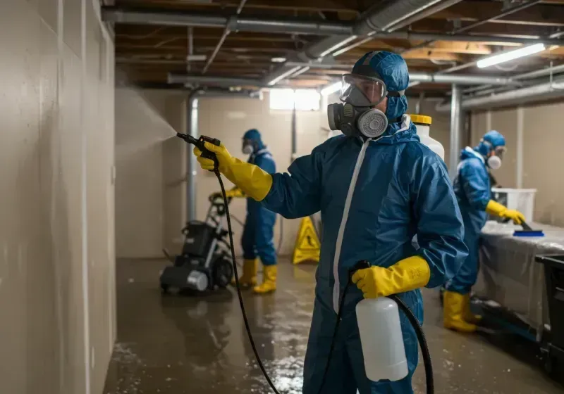 Basement Sanitization and Antimicrobial Treatment process in Montalvin, CA